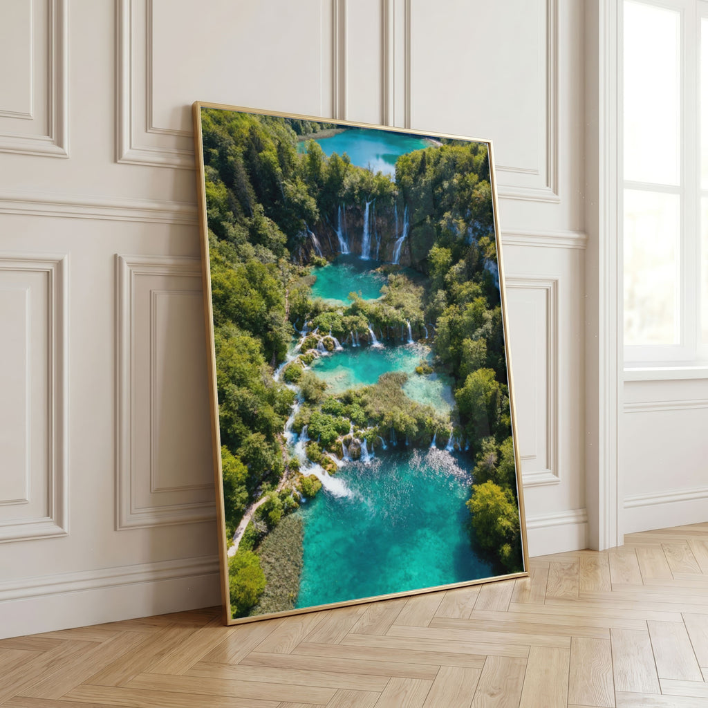 Plitvice Lakes Wall Art Bundle of 25: Croatia Waterfalls, Turquoise Lakes & Nature Photography Printable