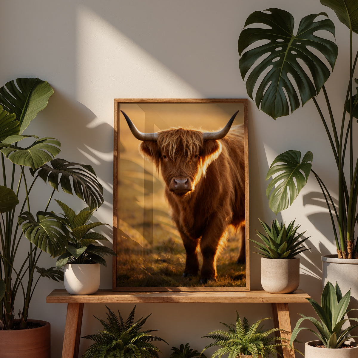 Highland Cow Wall Art Set of 8: Rustic Farmhouse Decor, Country Farm Animal Photography Printable