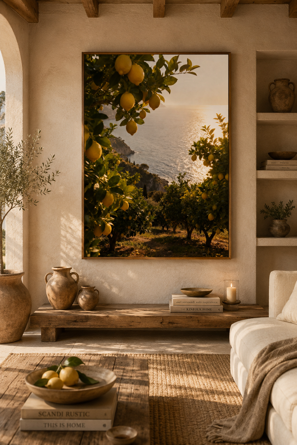 Mediterranean Coastal Luxury Wall Art Set of 3: Italian Villa Photography Printable