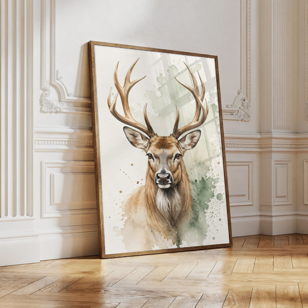 Deer Nursery Wall Art Set of 12: Woodland Animals & Neutral Kids Room Decor Printable