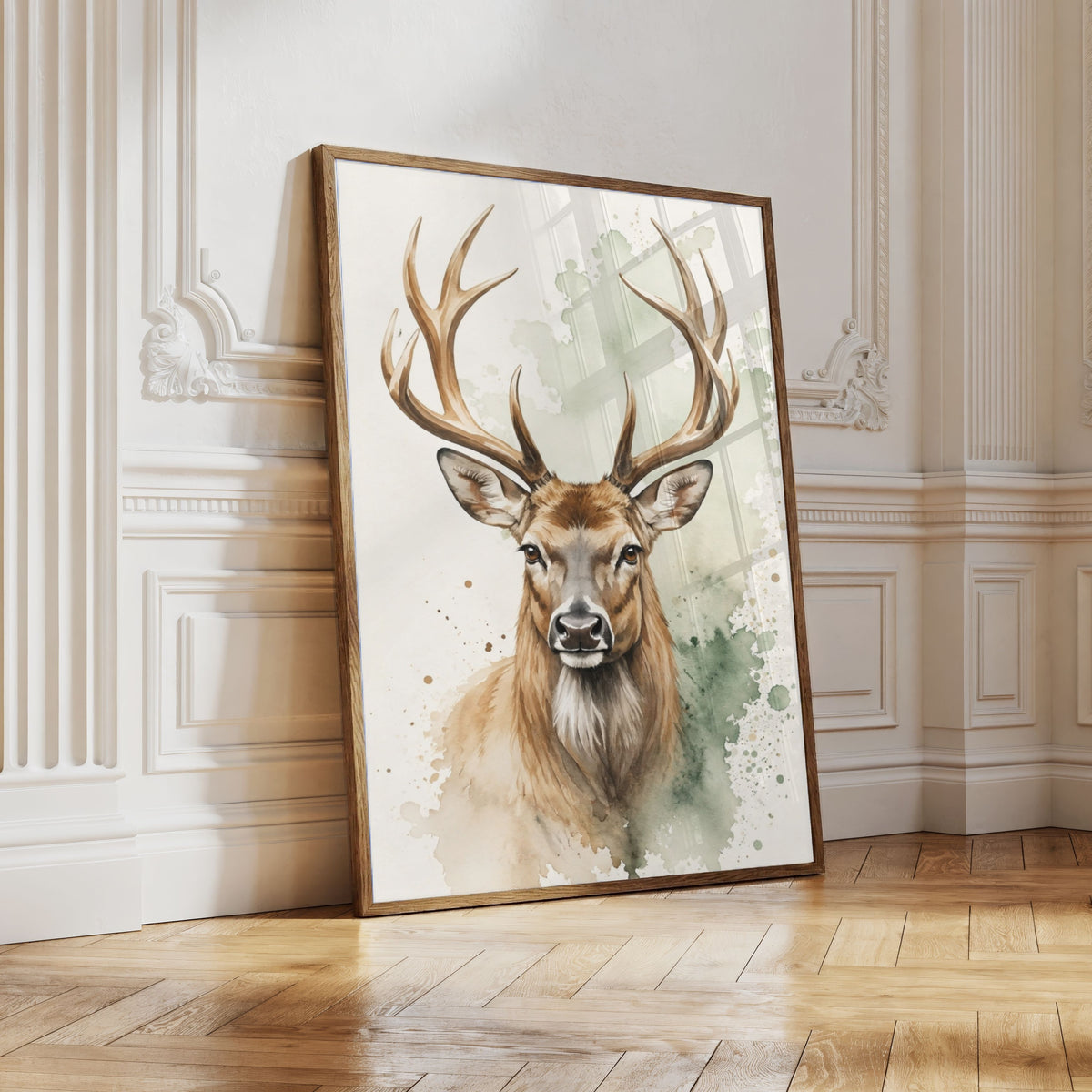 Deer Nursery Wall Art Set of 12: Woodland Animals & Neutral Kids Room Decor Printable