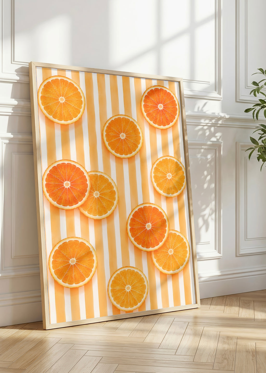 Italian Summer Citrus Wall Art Set of 3: Lemon, Orange & Grapefruit Printable