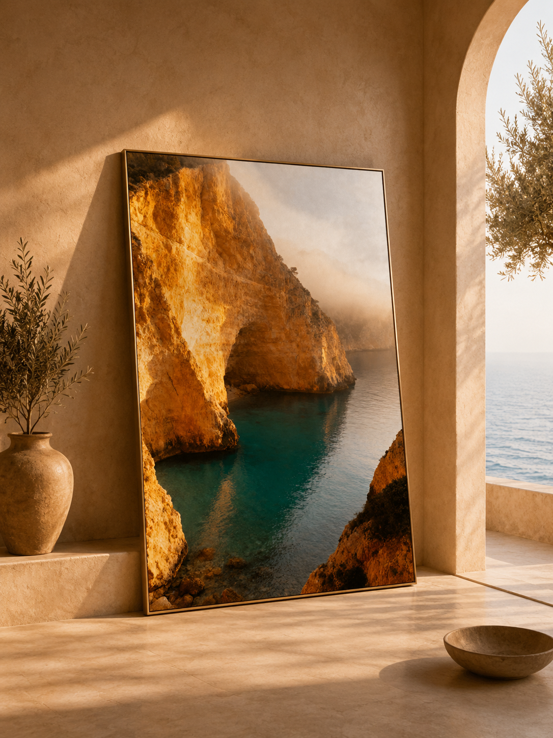 Mediterranean Morning Wall Art Set of 50: Quiet Luxury European Summer Photography Printable