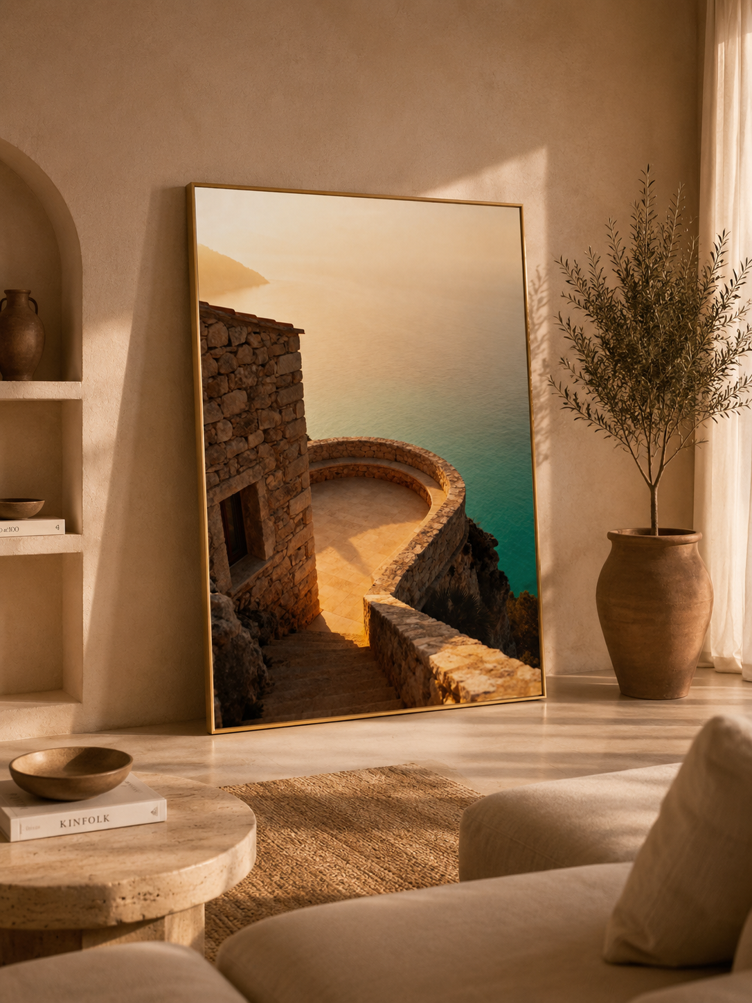 Mediterranean Morning Wall Art Set of 50: Quiet Luxury European Summer Photography Printable
