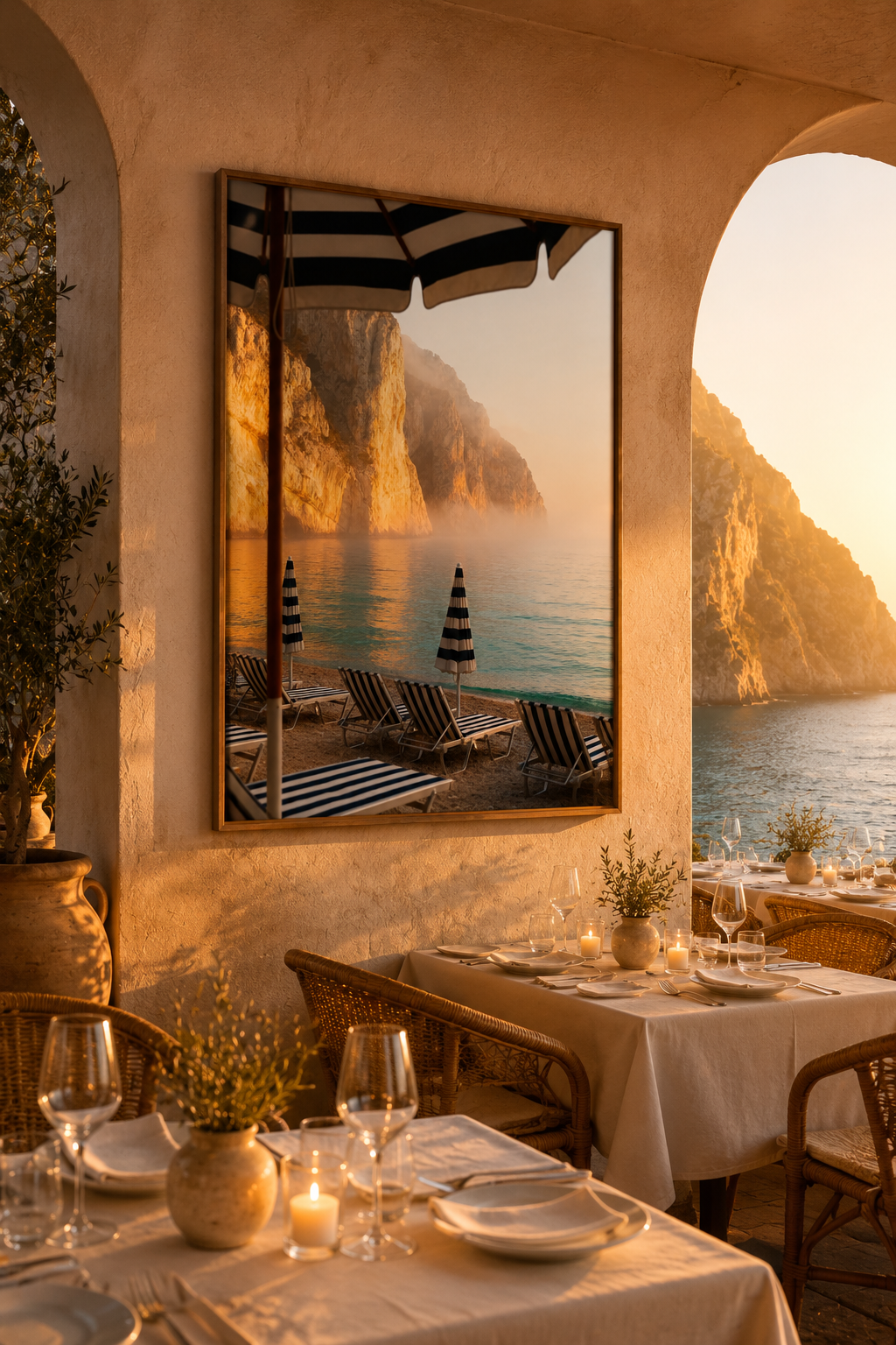 Italian Coast Wall Art Set of 12: Mediterranean Beach Photography Bathroom Decor Printable