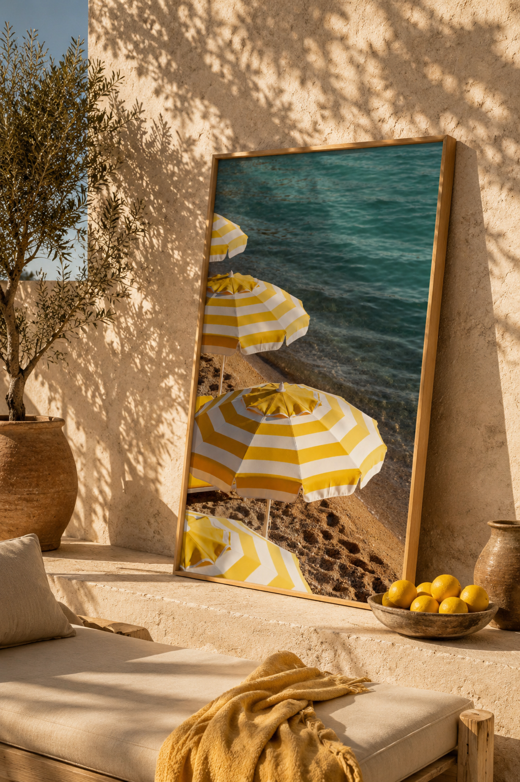 Italian Lemon Wall Art Set of 25: Amalfi Coast Mediterranean Summer Printable