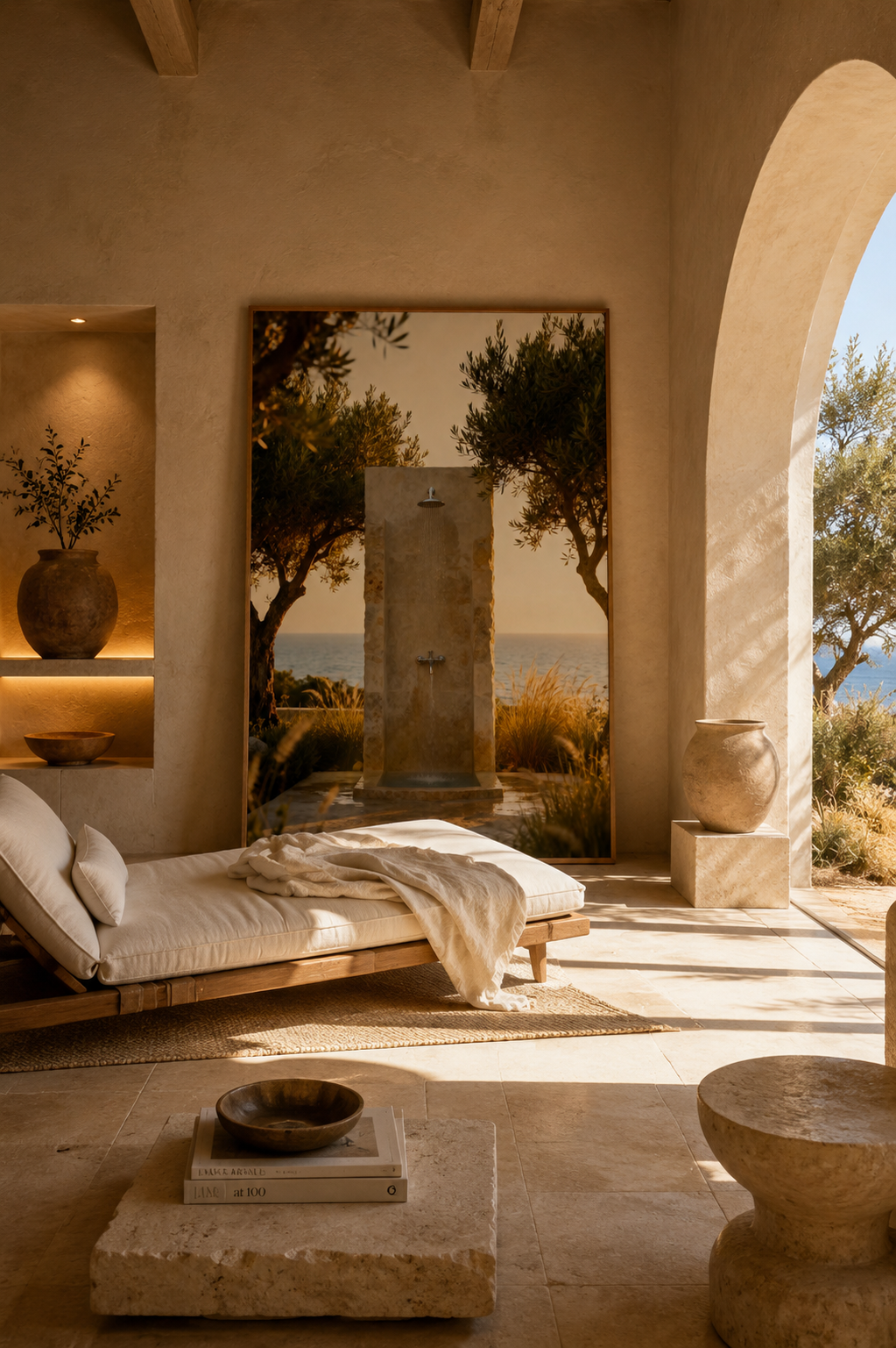 Mediterranean Coastal Luxury Wall Art Set of 3: Italian Villa Photography Printable