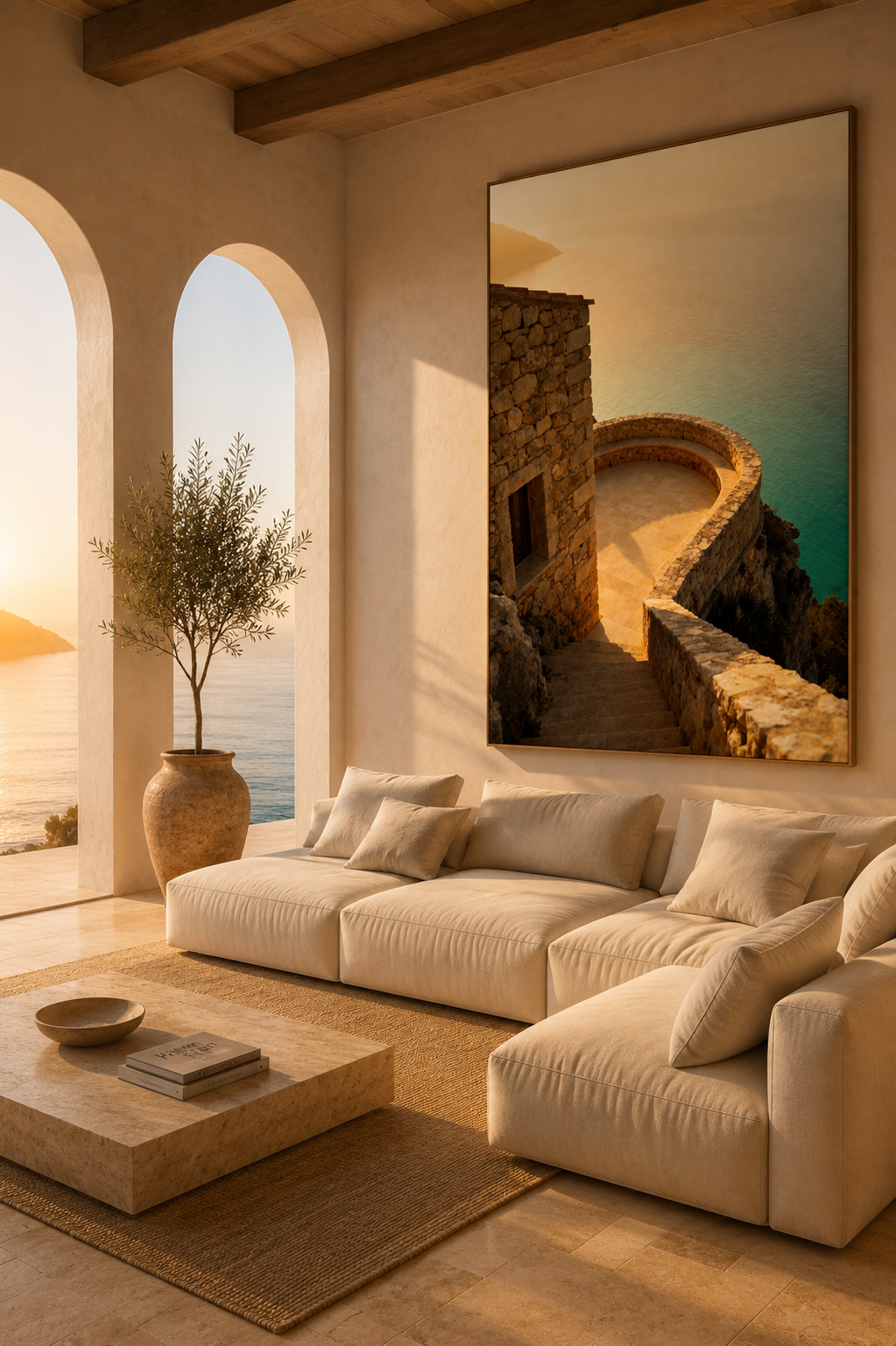 Italian Coast Wall Art Set of 12: Mediterranean Beach Photography Bathroom Decor Printable