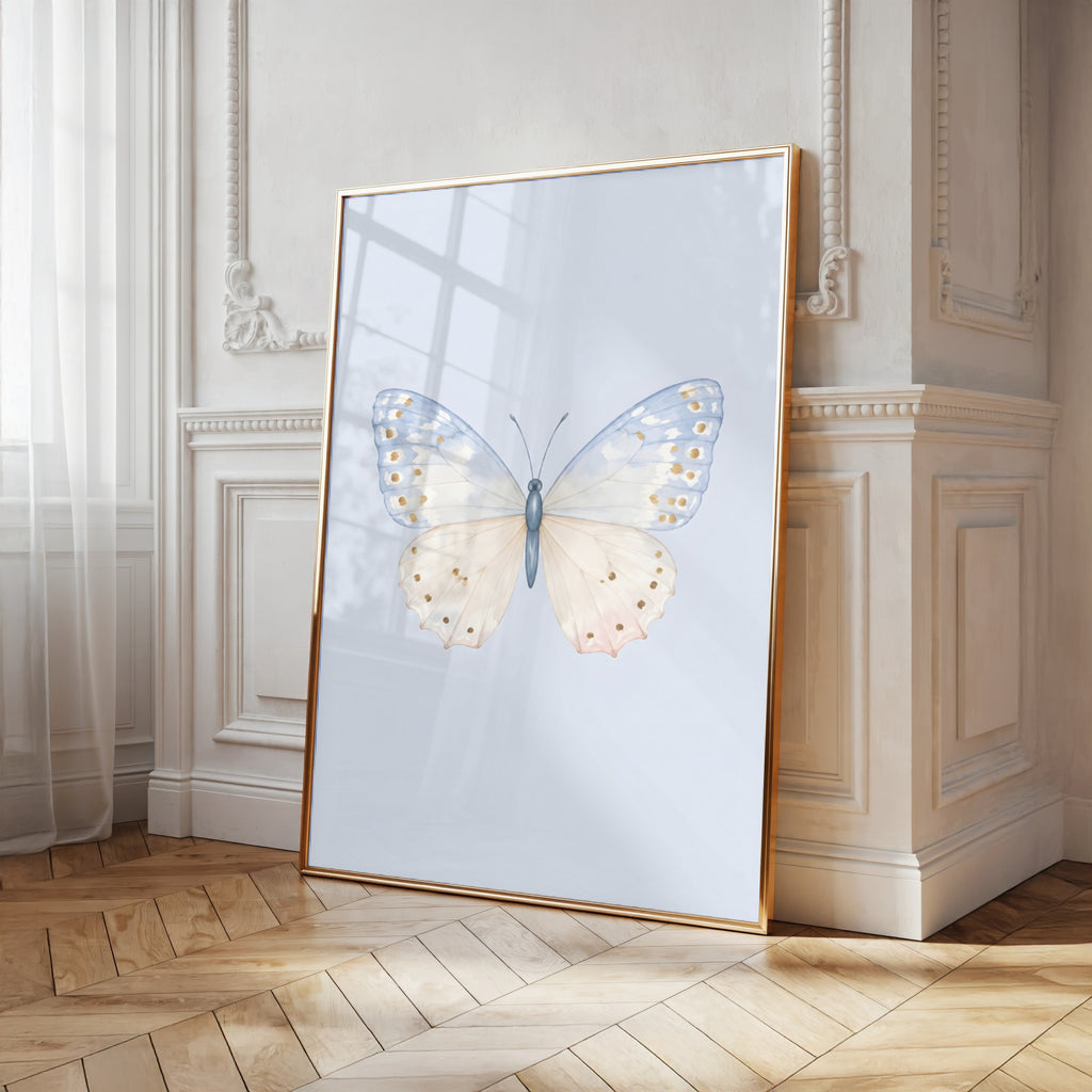 Colorful Butterfly Wall Art Set of 3: Pastel Nursery Decor Printable