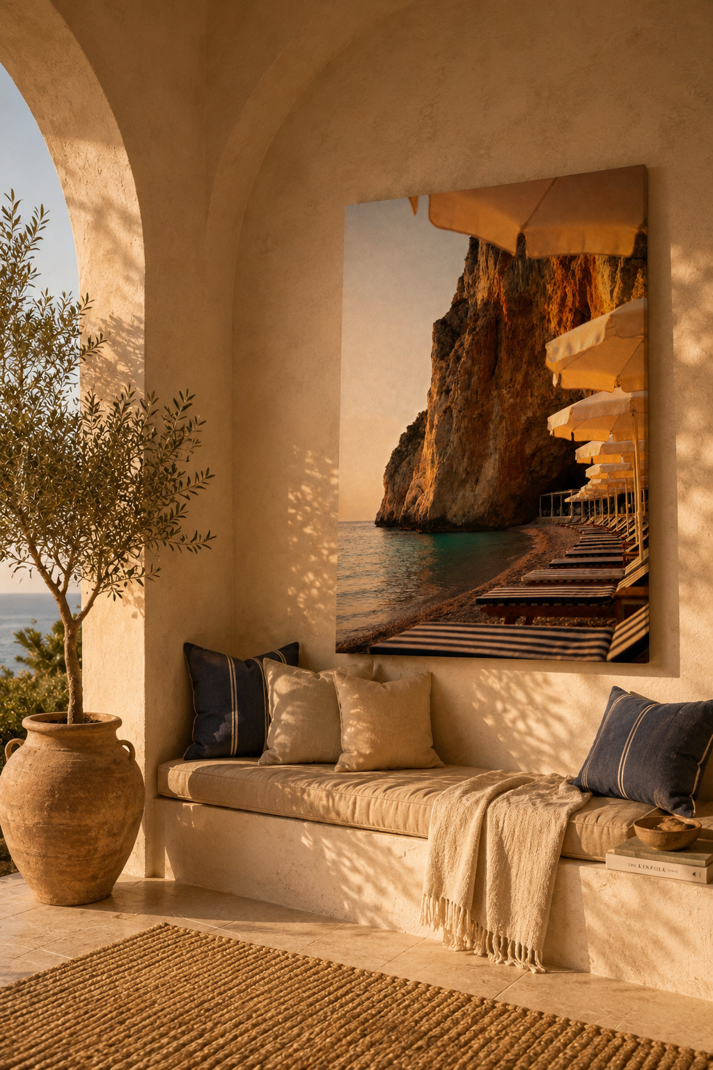 Italian Summer Travel Photography Wall Art: Beach Club Bedroom Decor Printable