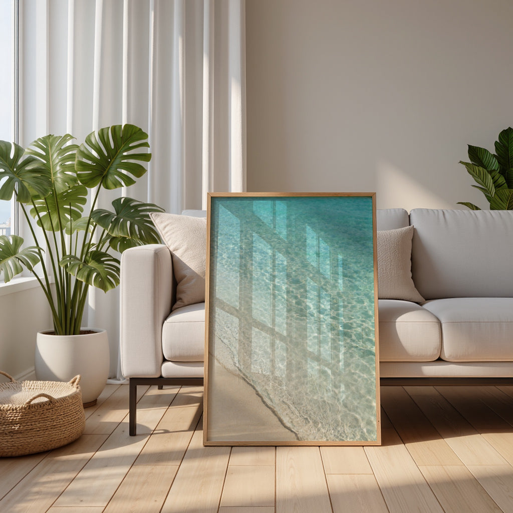 Ocean Photography Wall Art Set of 10: Coastal Beach Printable, Turquoise Water Decor