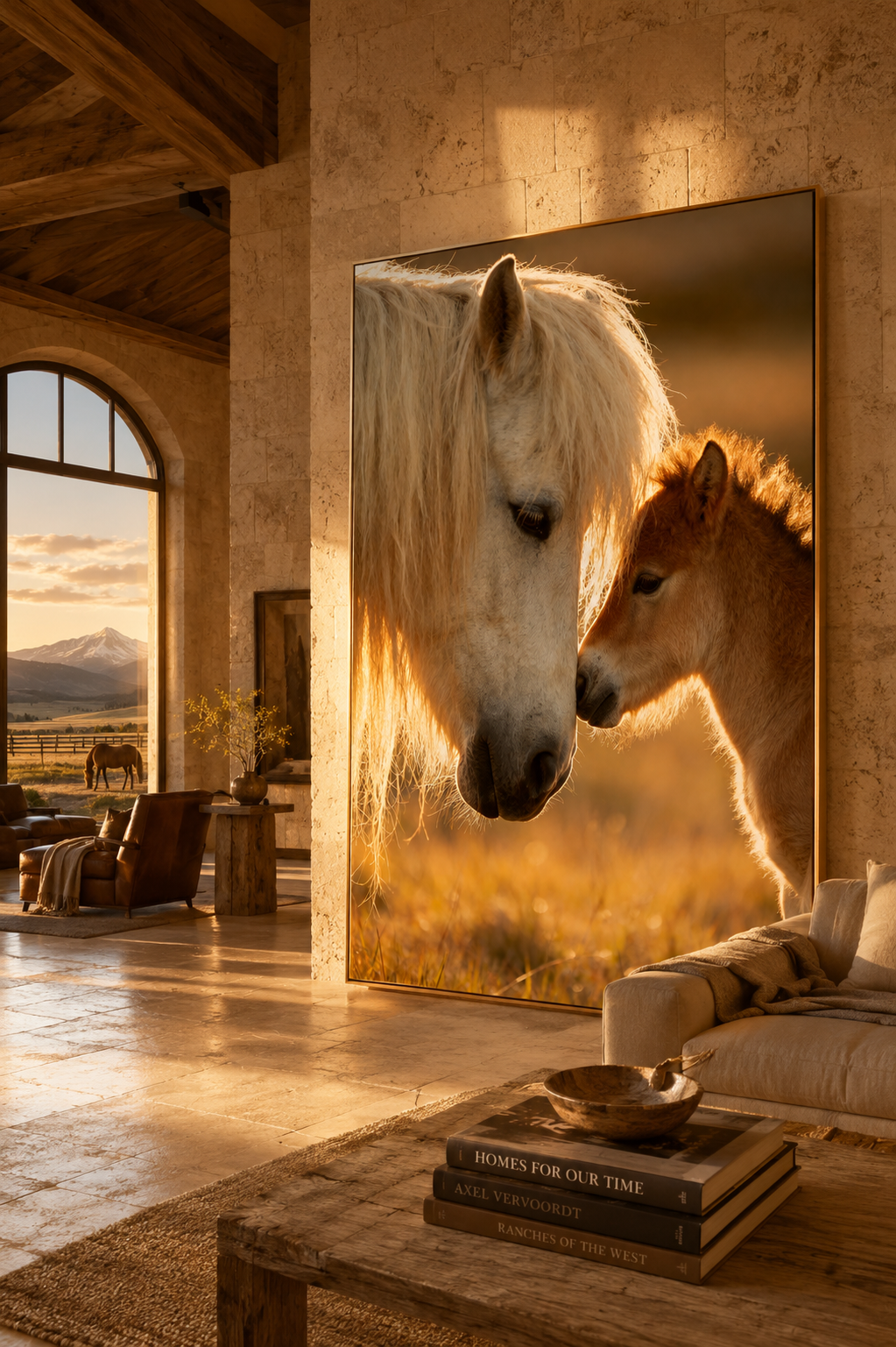 Icelandic Horse Wall Art Set of 3: Mare & Foal Farmhouse Printable
