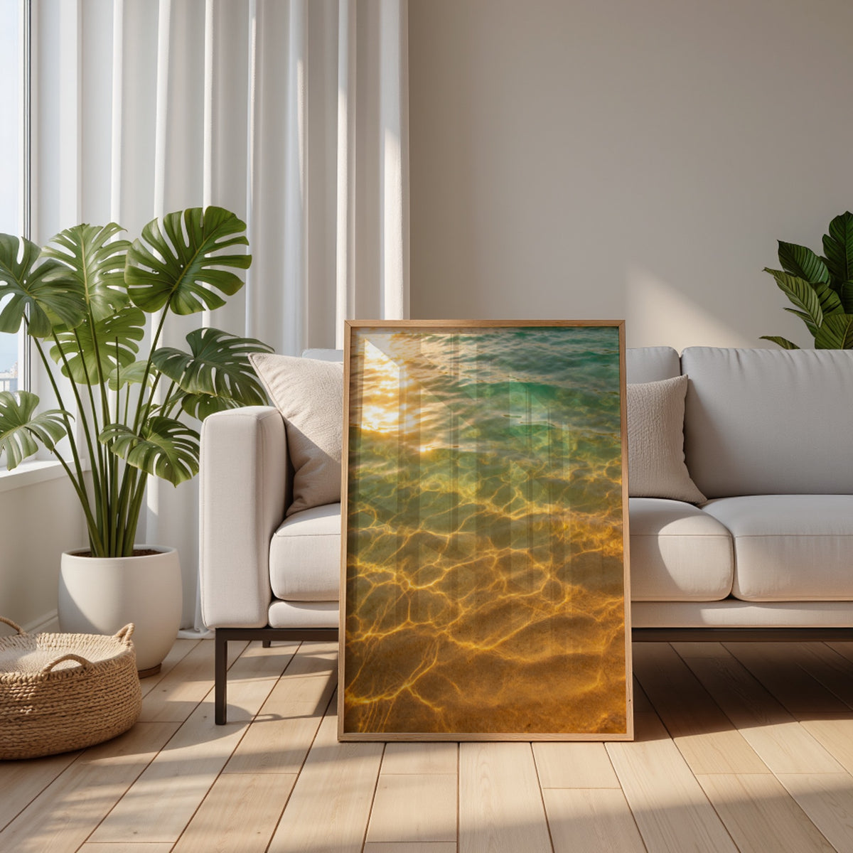 Ocean Photography Wall Art Set of 10: Coastal Beach Printable, Turquoise Water Decor