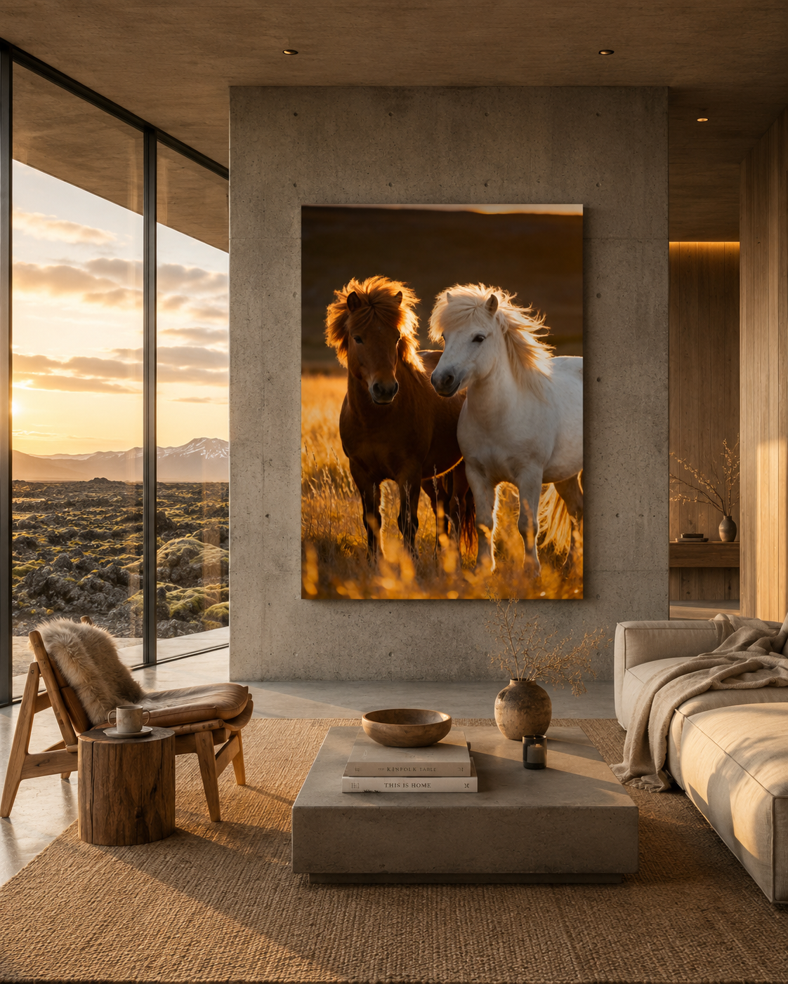 Icelandic Horse Wall Art Set of 3: Rustic Farmhouse Printable