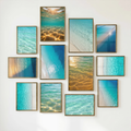 Ocean Photography Wall Art Set of 10: Coastal Beach Printable, Turquoise Water Decor