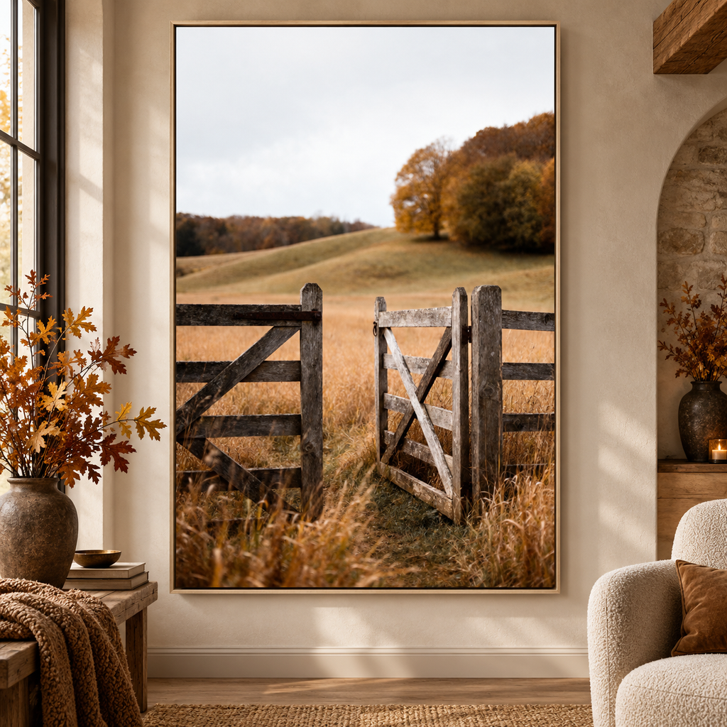 Autumn Wall Art Set of 12: Fall Landscape Photography, Rustic Country Nature Decor Printable