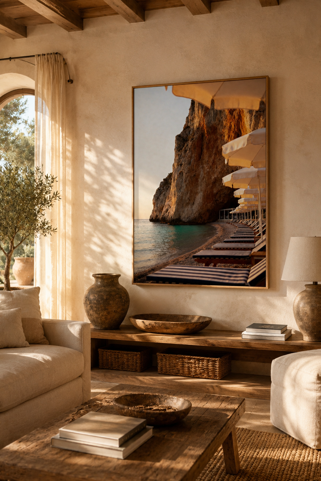 Mediterranean Morning Wall Art Set of 50: Quiet Luxury European Summer Photography Printable