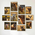 Farm Animal Wall Art Bundle of 34: Rustic Farmhouse Decor, Countryside Printable