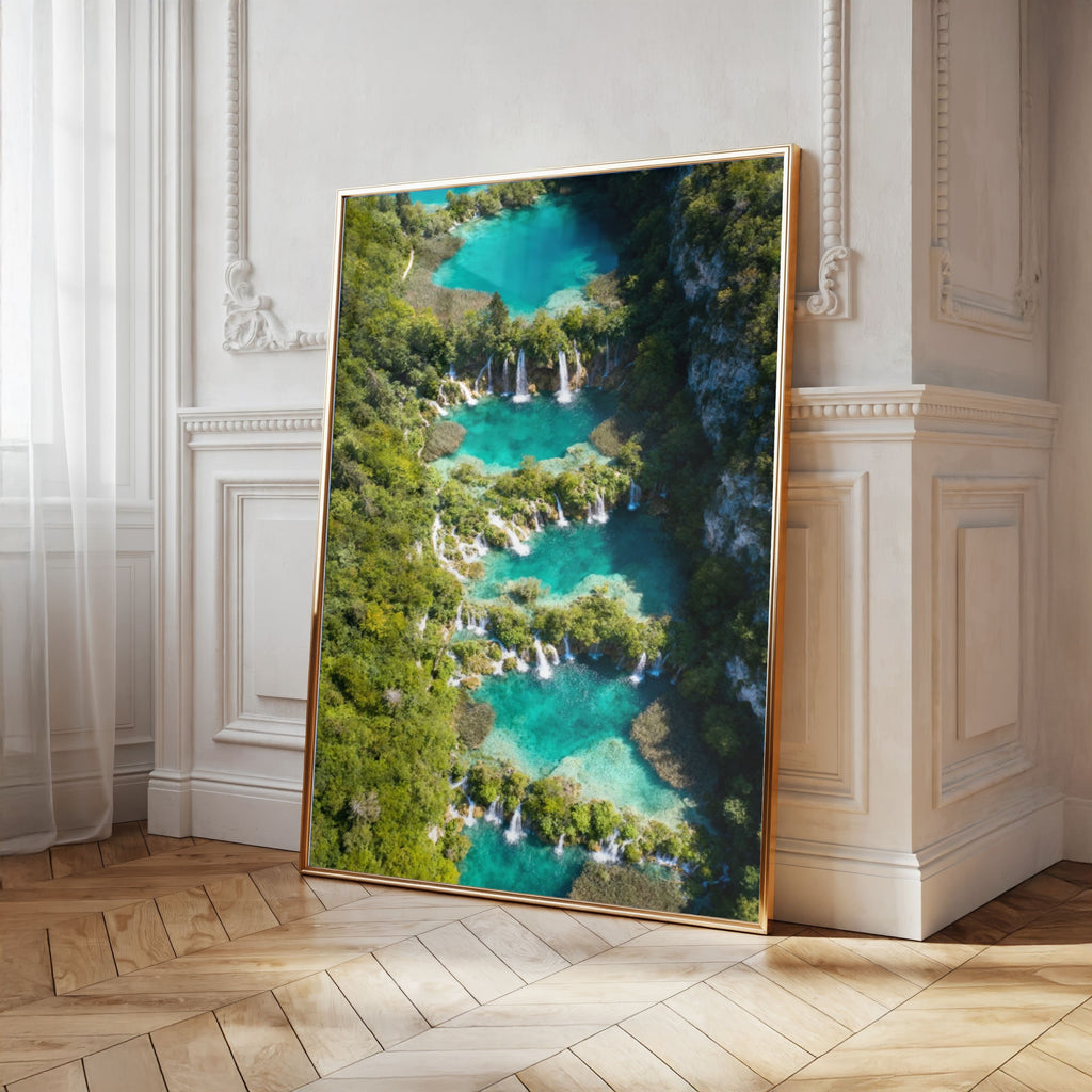 Plitvice Lakes Wall Art Bundle of 25: Croatia Waterfalls, Turquoise Lakes & Nature Photography Printable