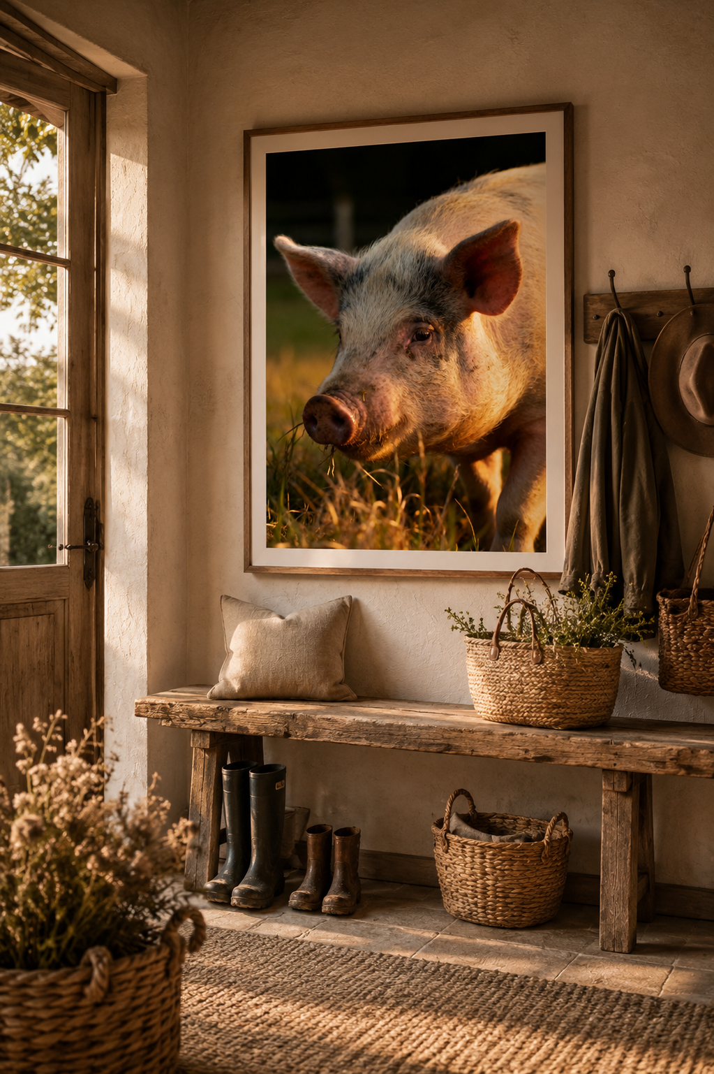 Farm Animal Wall Art Bundle of 34: Rustic Farmhouse Decor, Countryside Printable