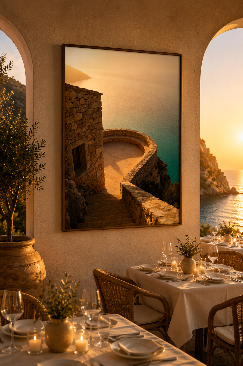 Italian Coast Wall Art Set of 12: Mediterranean Beach Photography Bathroom Decor Printable