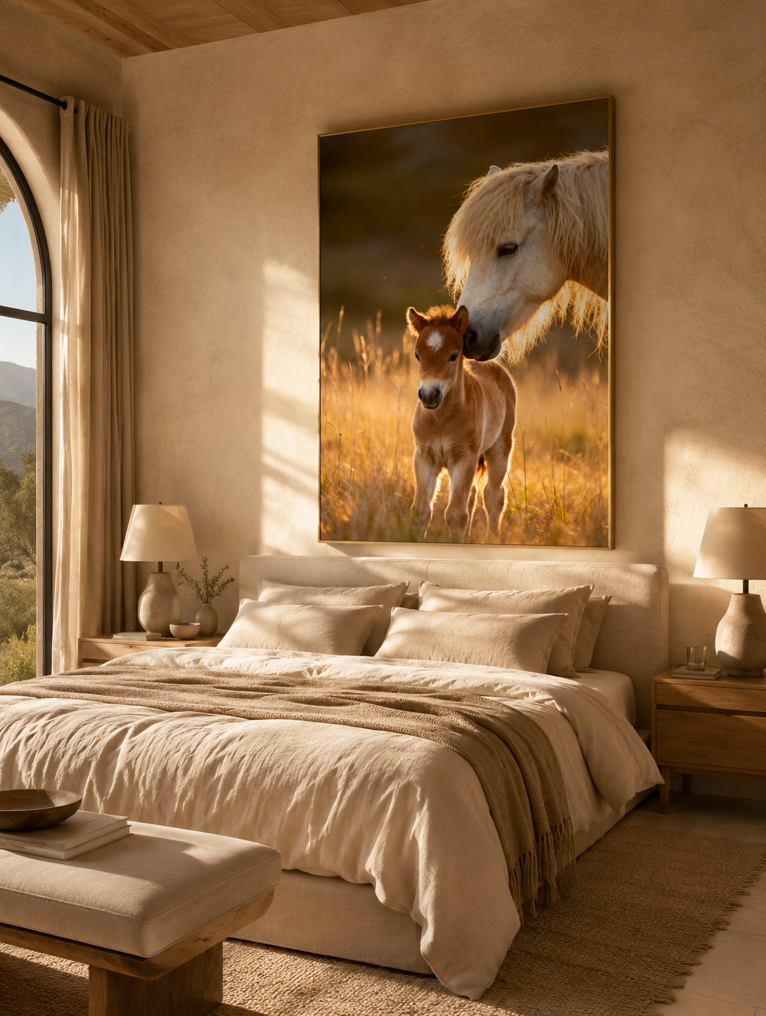 Icelandic Horse Wall Art Set of 3: Mare & Foal Farmhouse Printable