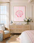 Pink Seashell Wall Art: Coastal Bedroom Decor Printable