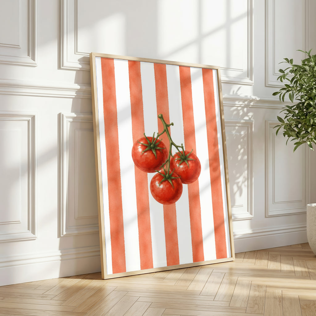 Tomato Wall Art: Rustic Farmhouse Kitchen, Italian Food, Dining Room Printable