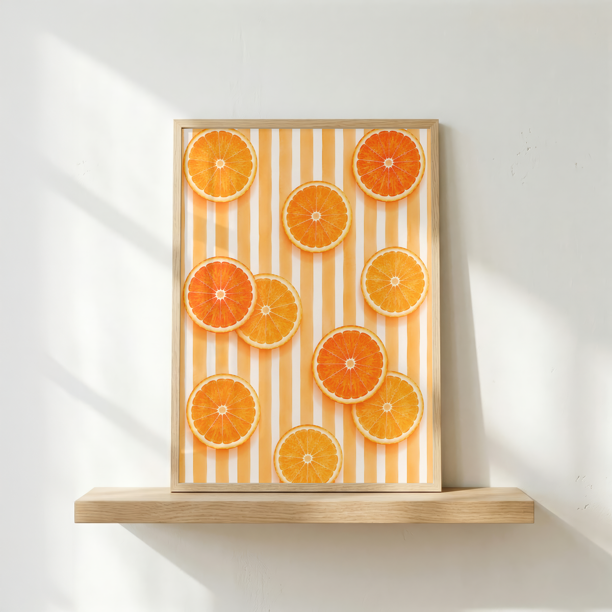 Italian Summer Citrus Wall Art Set of 3: Lemon, Orange & Grapefruit Printable