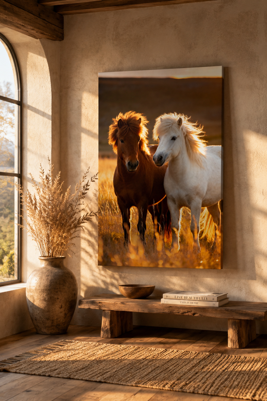Icelandic Horse Wall Art Set of 3: Rustic Farmhouse Printable