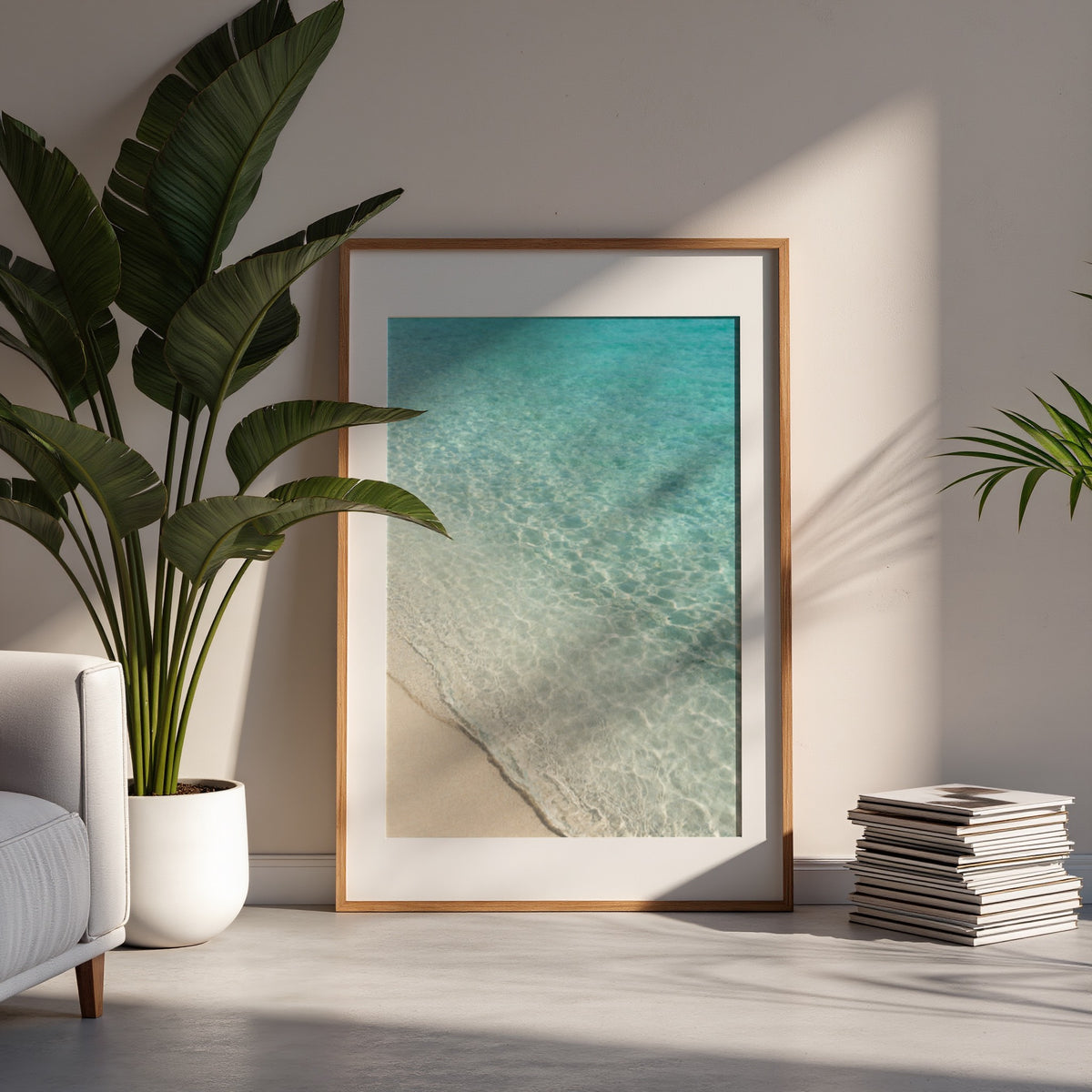 Ocean Photography Wall Art Set of 10: Coastal Beach Printable, Turquoise Water Decor