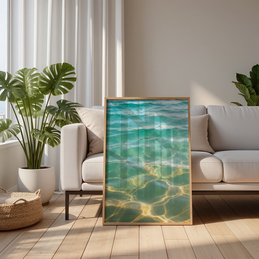 Ocean Photography Wall Art Set of 10: Coastal Beach Printable, Turquoise Water Decor