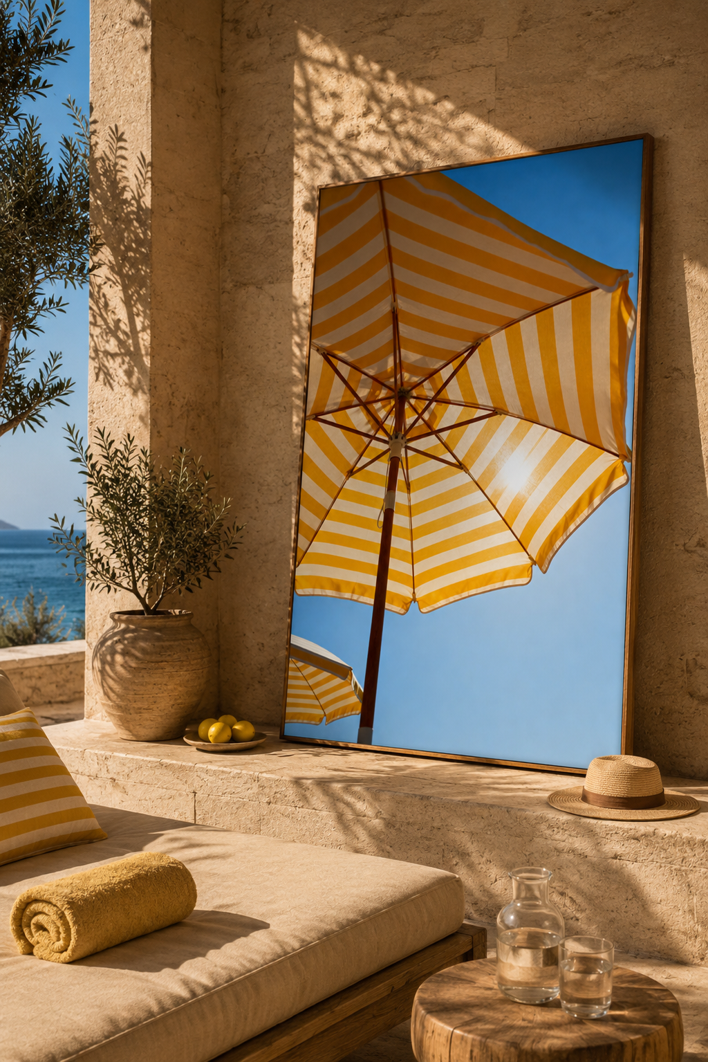 Italian Lemon Wall Art Set of 25: Amalfi Coast Mediterranean Summer Printable