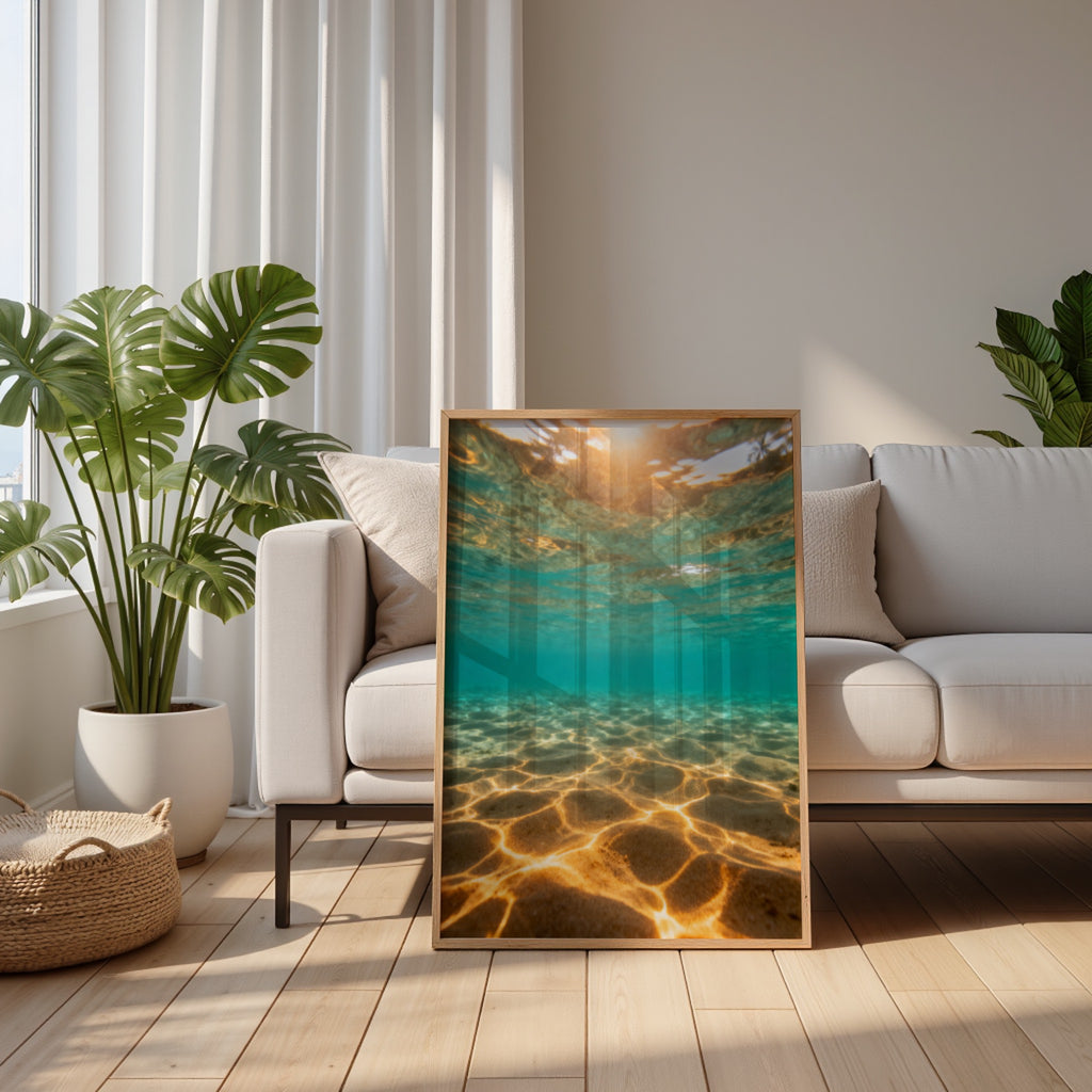 Ocean Photography Wall Art Set of 10: Coastal Beach Printable, Turquoise Water Decor