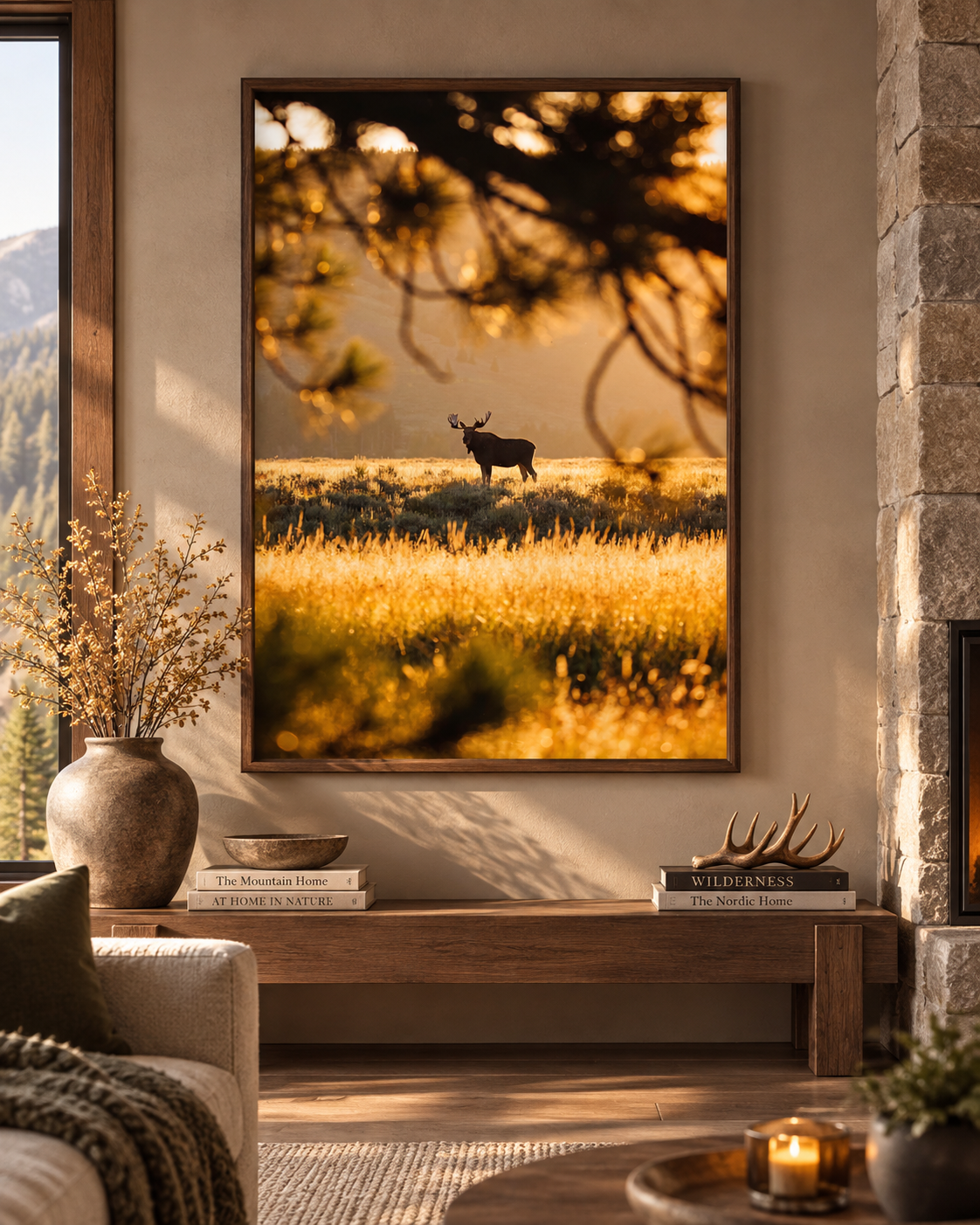Moose Wall Art Set of 18: Wildlife Photography, Rustic Cabin & Nordic Lodge Decor Printable