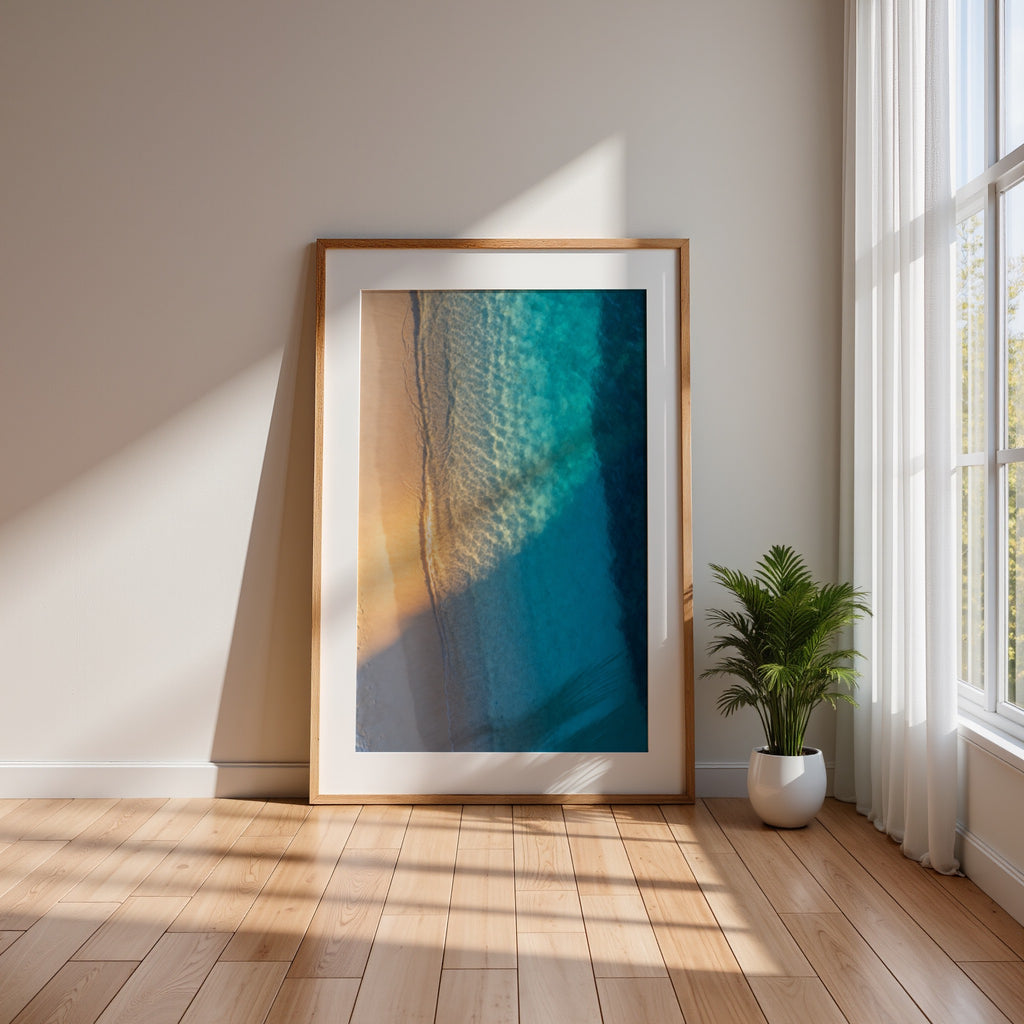 Ocean Photography Wall Art Set of 10: Coastal Beach Printable, Turquoise Water Decor