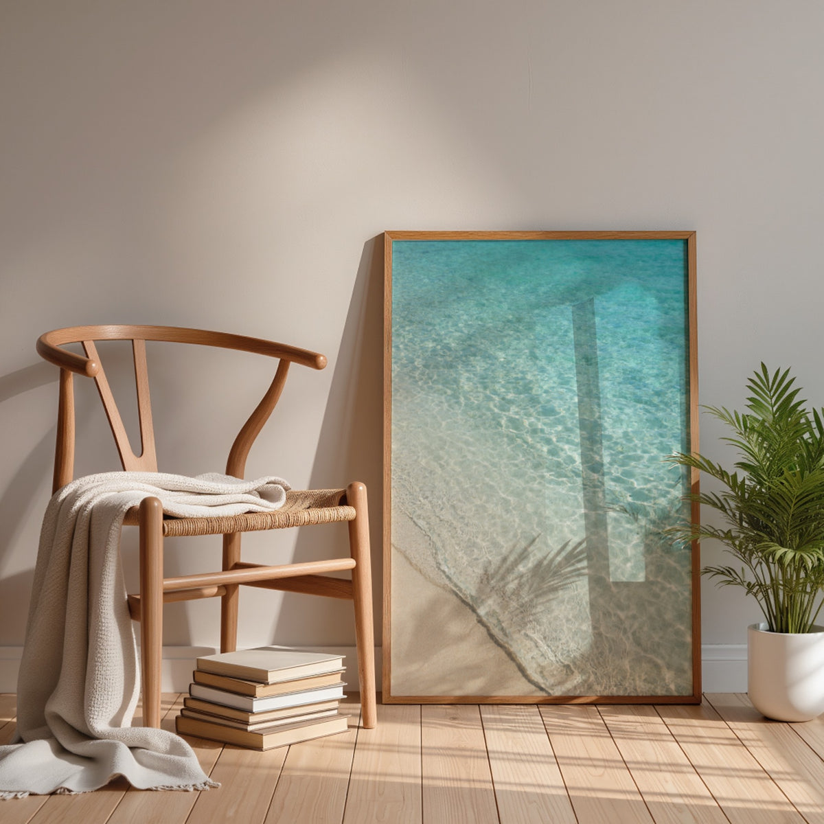 Ocean Photography Wall Art Set of 10: Coastal Beach Printable, Turquoise Water Decor