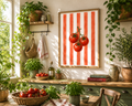Tomato Wall Art: Rustic Farmhouse Kitchen, Italian Food, Dining Room Printable