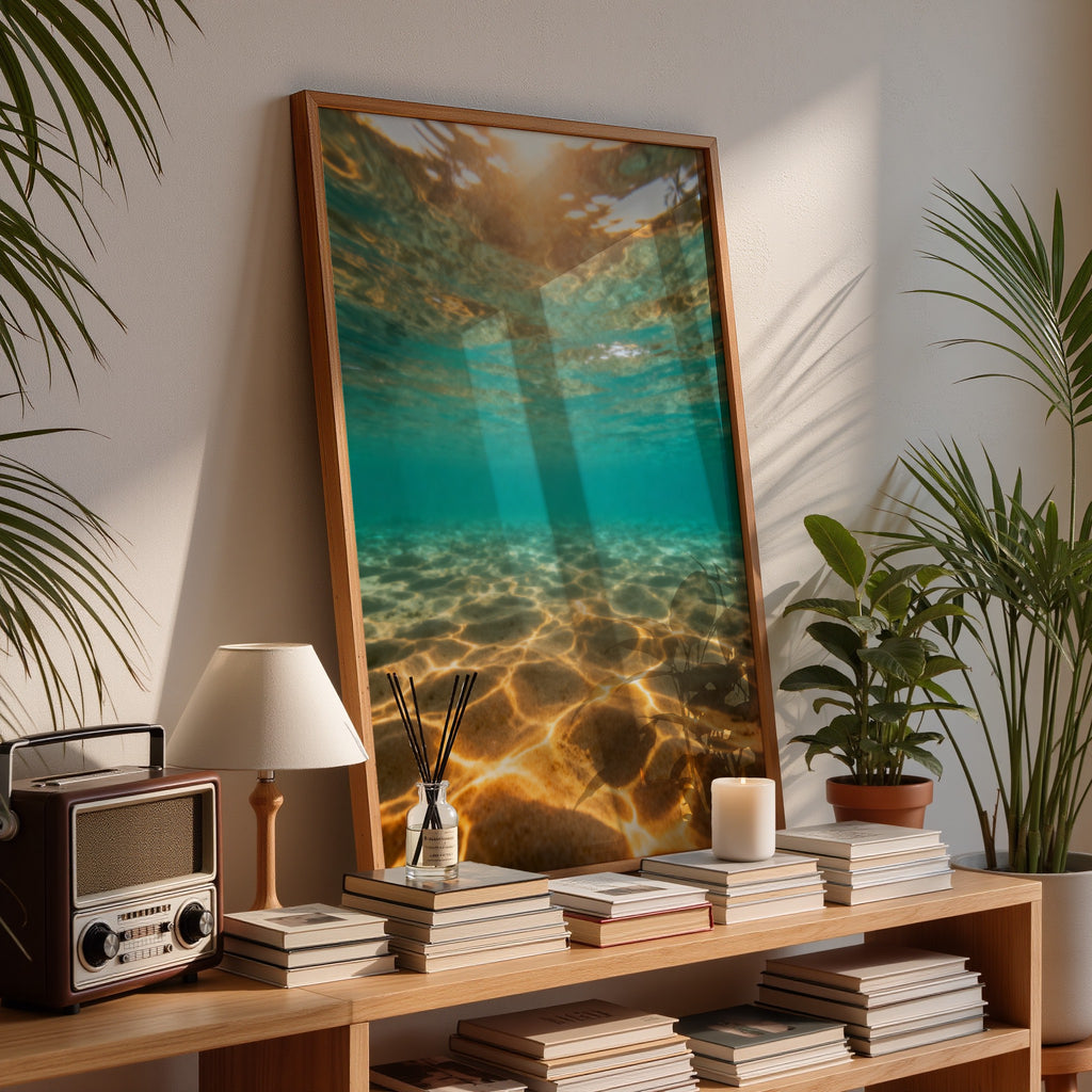 Ocean Photography Wall Art Set of 10: Coastal Beach Printable, Turquoise Water Decor