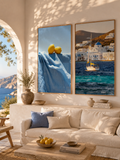 Mediterranean Wall Art Set of 3: Coastal Beach Summer Photography Printable