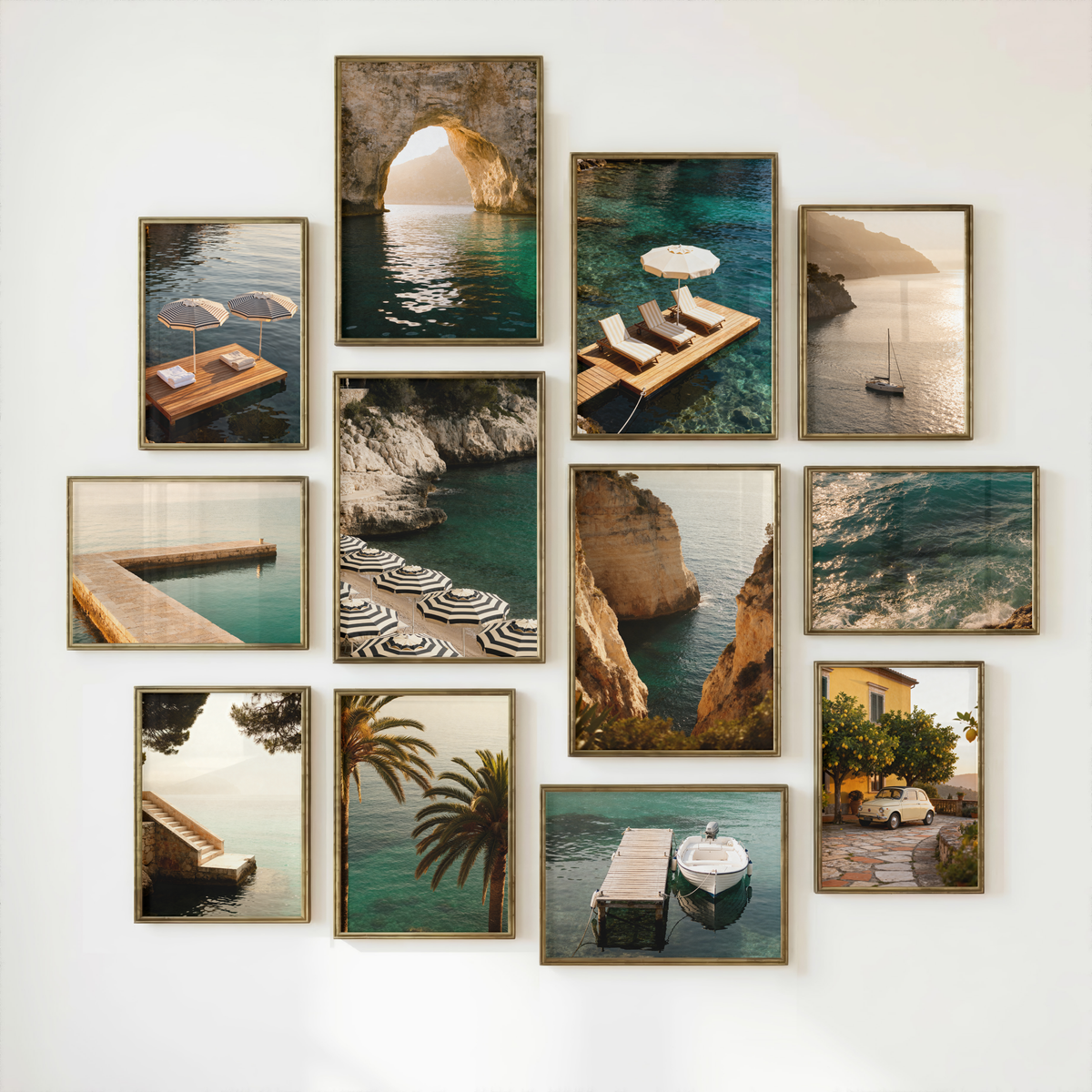 Mediterranean Wall Art Bundle of 50: Coastal Ocean Photography & European Summer Printable