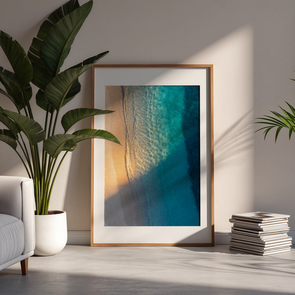 Ocean Photography Wall Art Set of 10: Coastal Beach Printable, Turquoise Water Decor