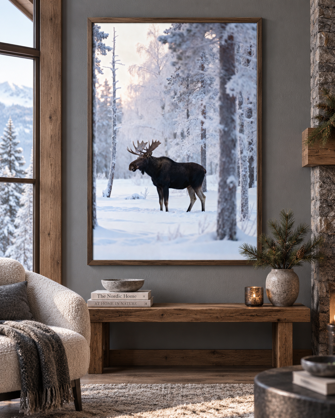 Moose Wall Art Set of 18: Wildlife Photography, Rustic Cabin & Nordic Lodge Decor Printable