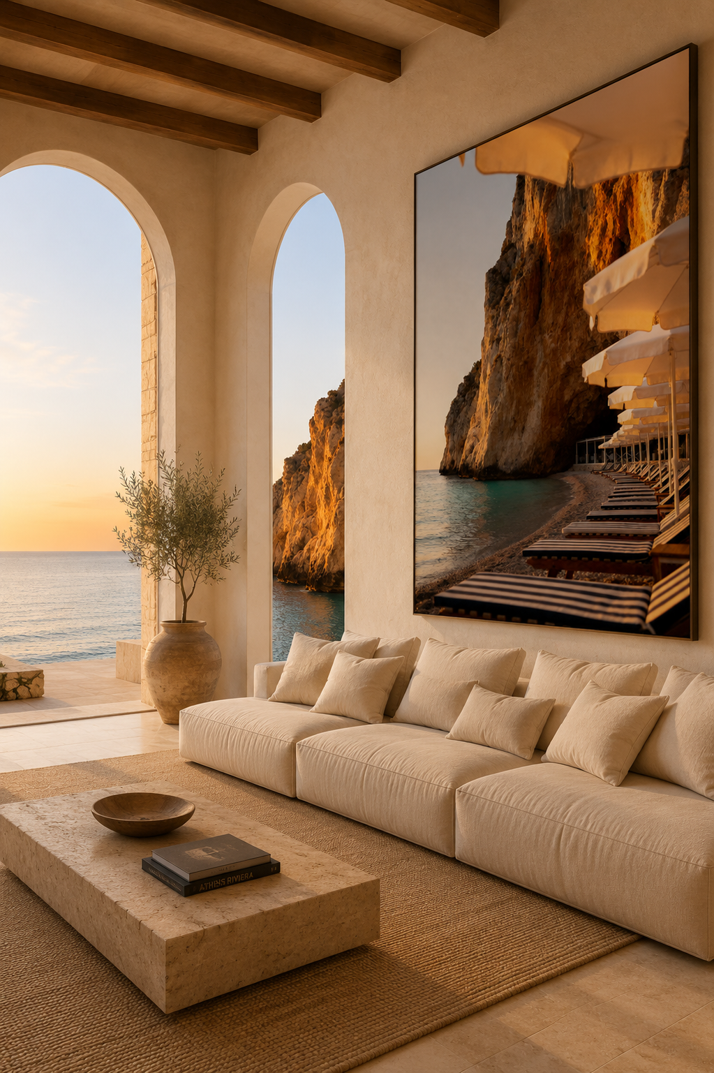 Italian Coast Wall Art Set of 12: Mediterranean Beach Photography Bathroom Decor Printable
