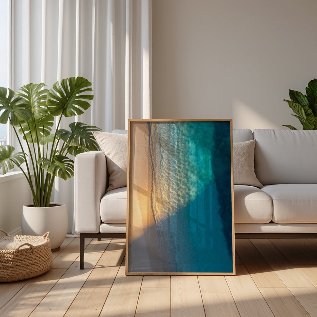 Ocean Photography Wall Art Set of 10: Coastal Beach Printable, Turquoise Water Decor