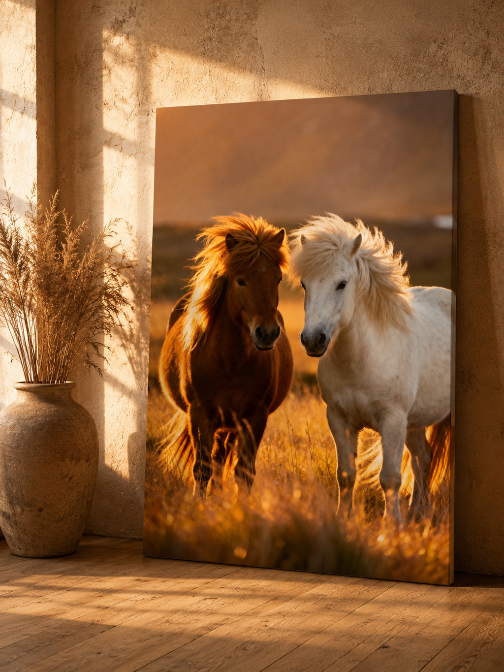 Icelandic Horse Wall Art Set of 3: Rustic Farmhouse Printable