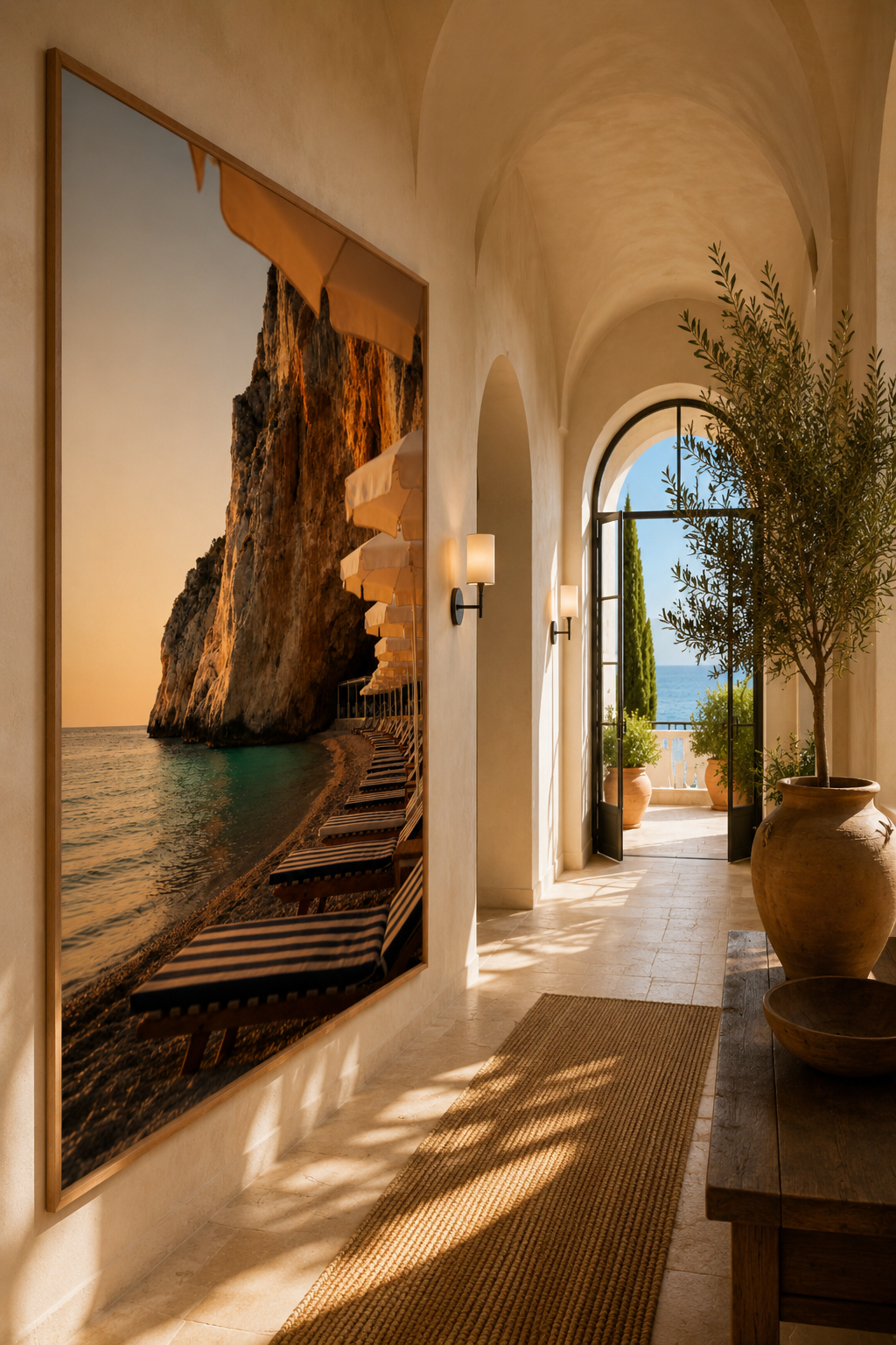 Italian Summer Travel Photography Wall Art: Beach Club Bedroom Decor Printable