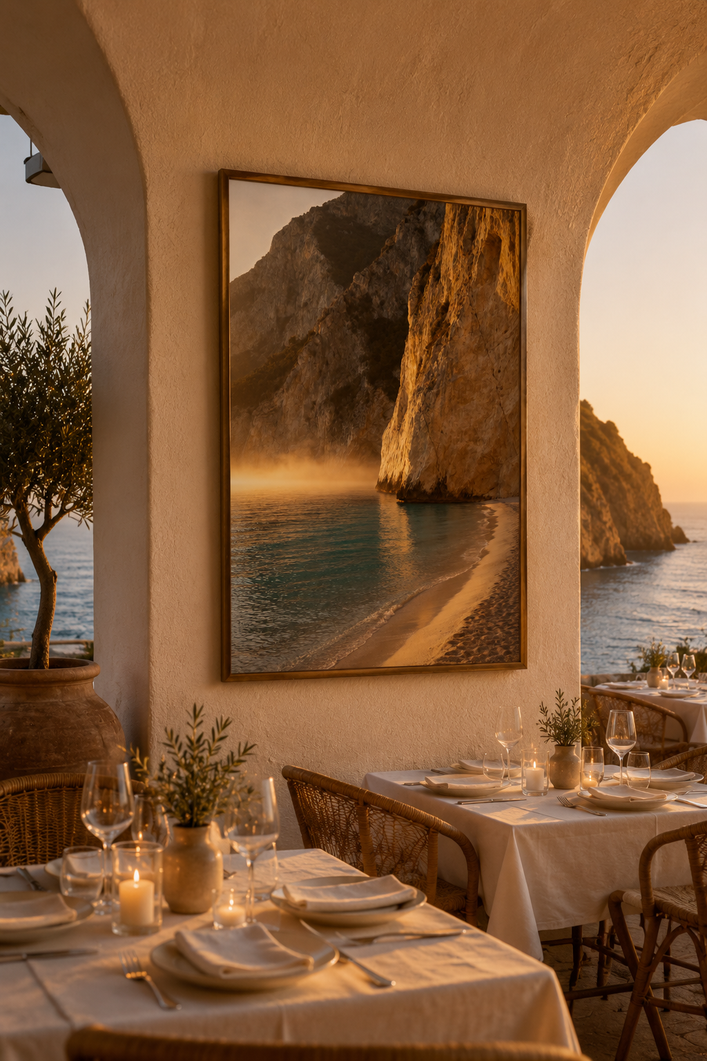 Italian Coast Wall Art Set of 12: Mediterranean Beach Photography Bathroom Decor Printable