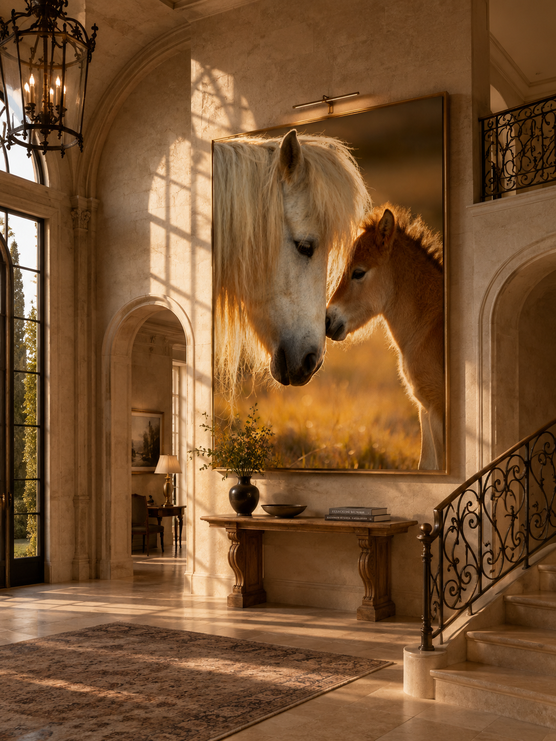 Icelandic Horse Wall Art Set of 3: Mare & Foal Farmhouse Printable
