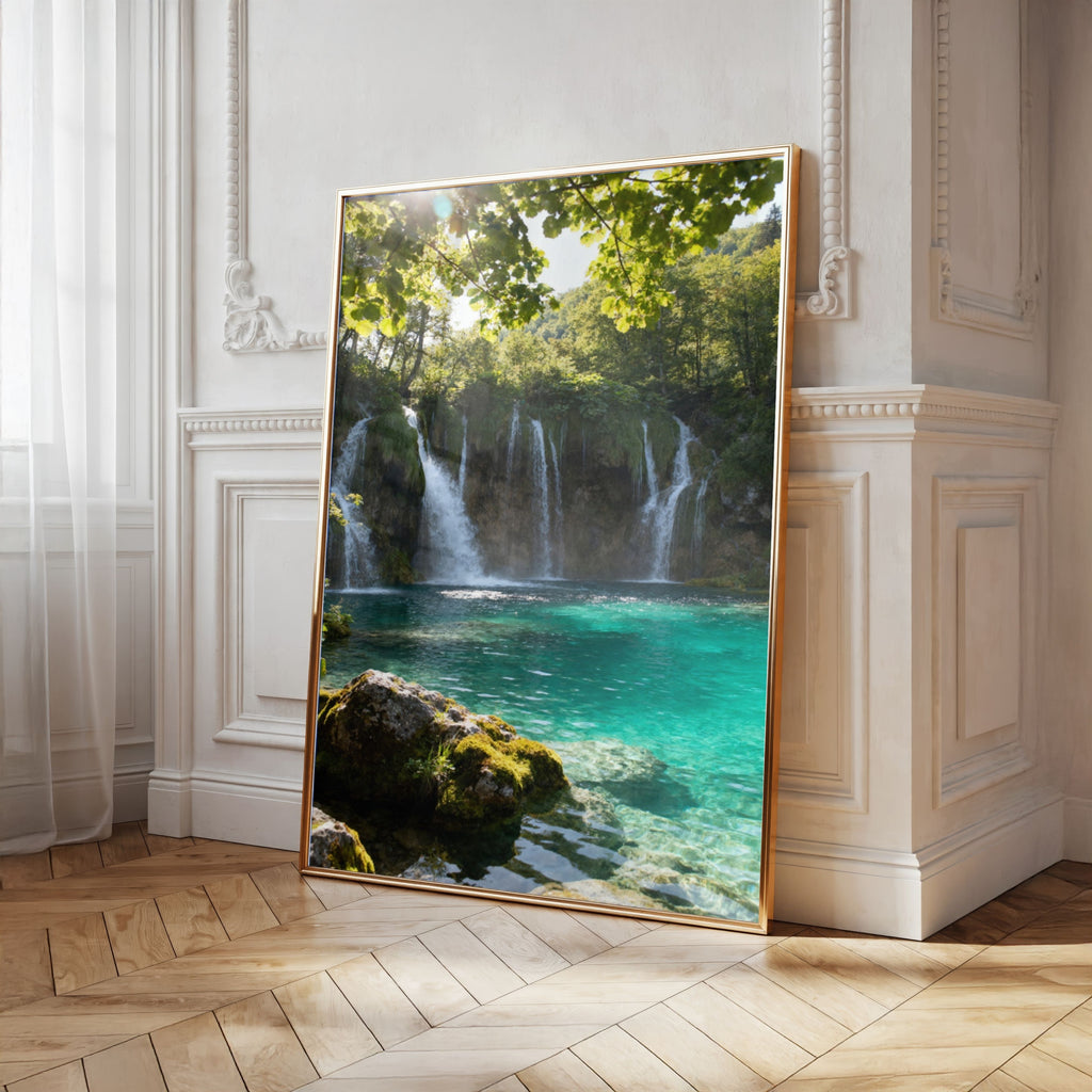 Plitvice Lakes Wall Art Bundle of 25: Croatia Waterfalls, Turquoise Lakes & Nature Photography Printable